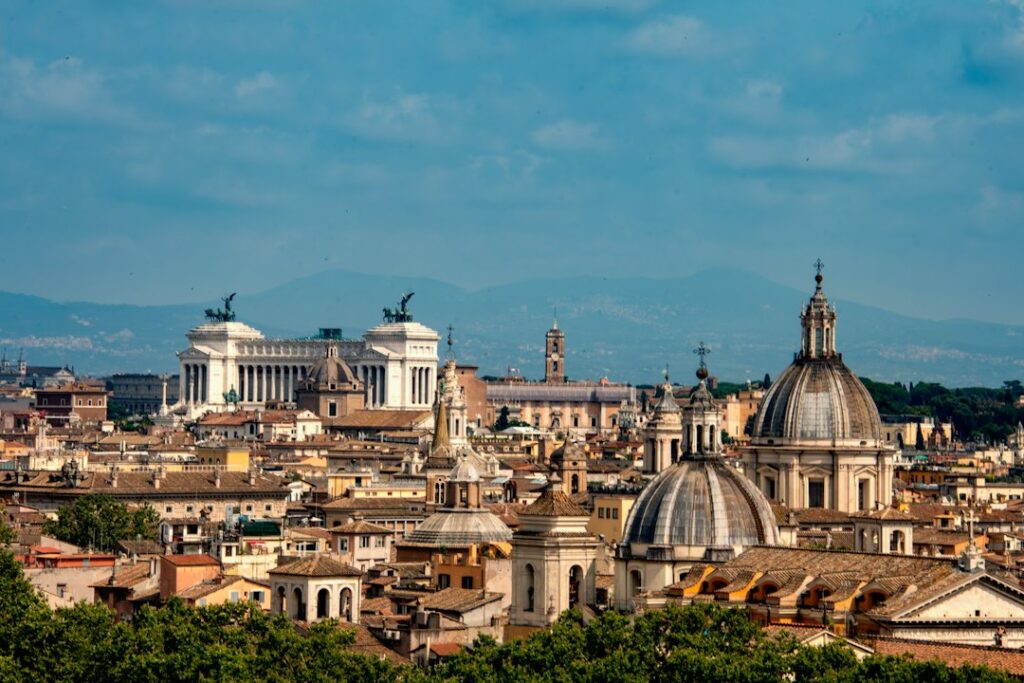 Veduta panoramica della città di Roma, territorio interessato dai monitoraggi ambientali